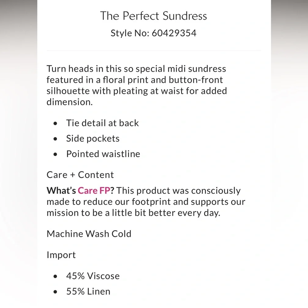 NWT Free People The Perfect Midi Sun Dress $148 Sand Combo XS - Picture 12 of 15